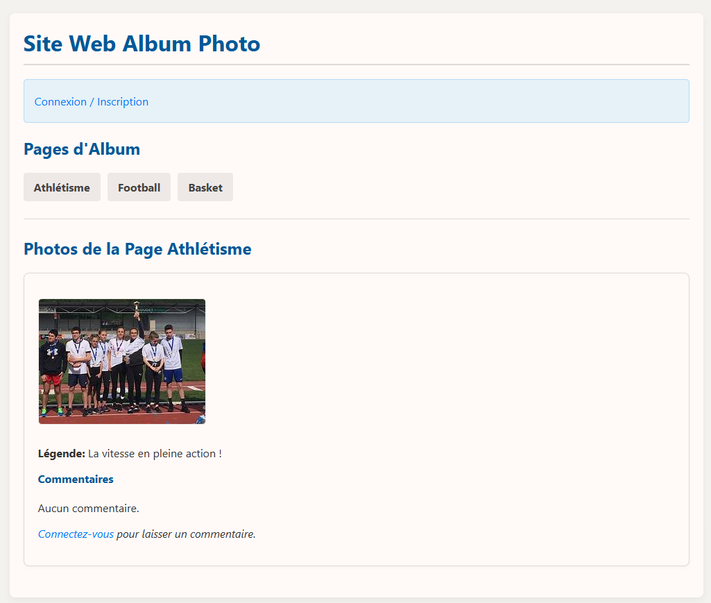 Album Photo (Association Sportive)